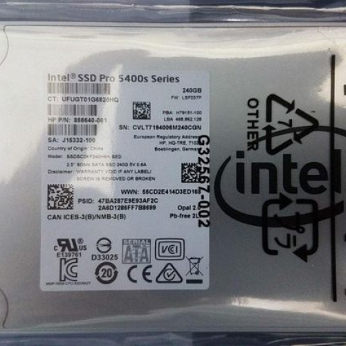 Ổ cứng SSD 240GB intel Pro 5400s Series 2.5" inch SATA3 6Gb/s chính hãng